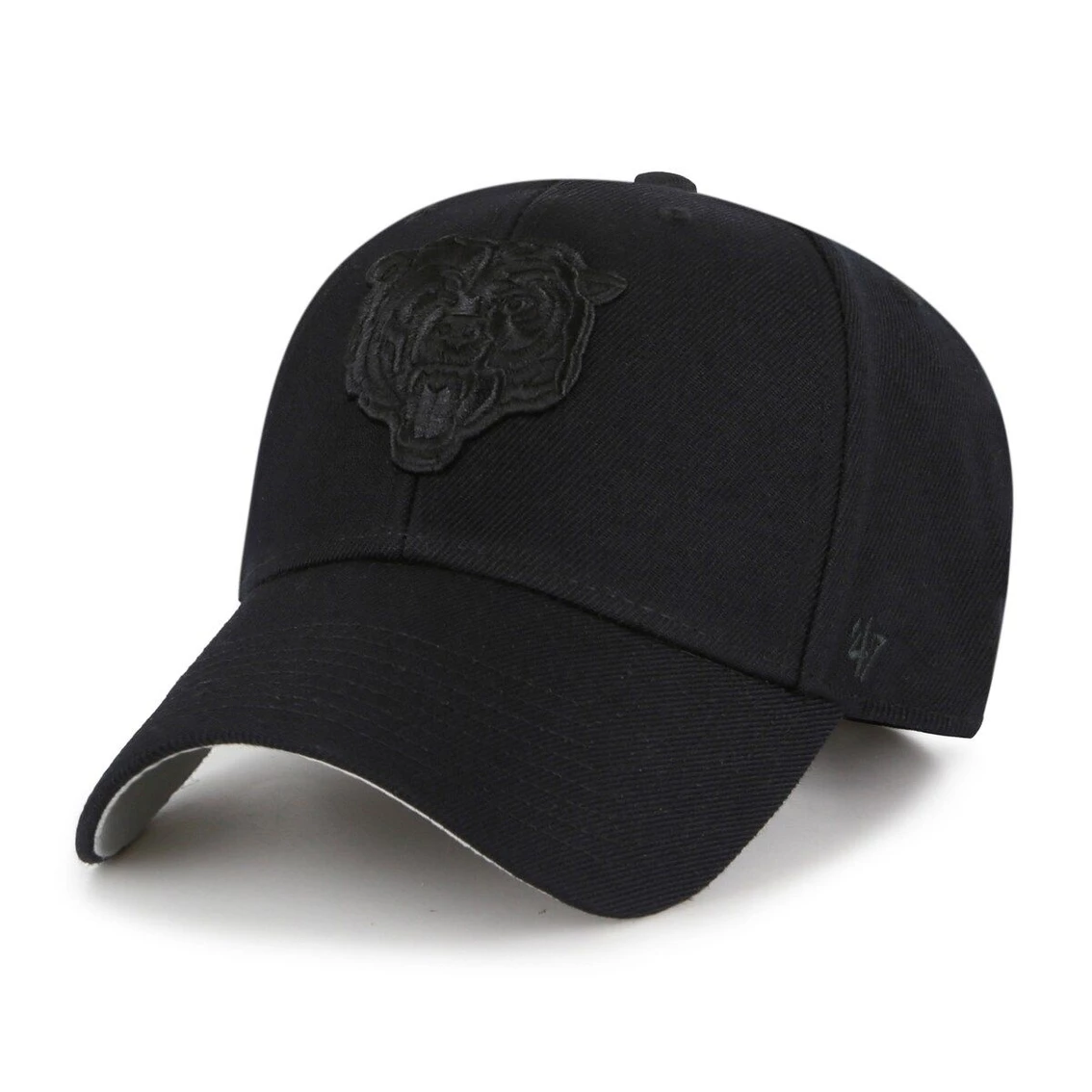 '47 Men's Black Chicago Bears Tonal MVP Adjustable Hat 3 '47 Men's Black Chicago Bears Tonal MVP Adjustable Hat
