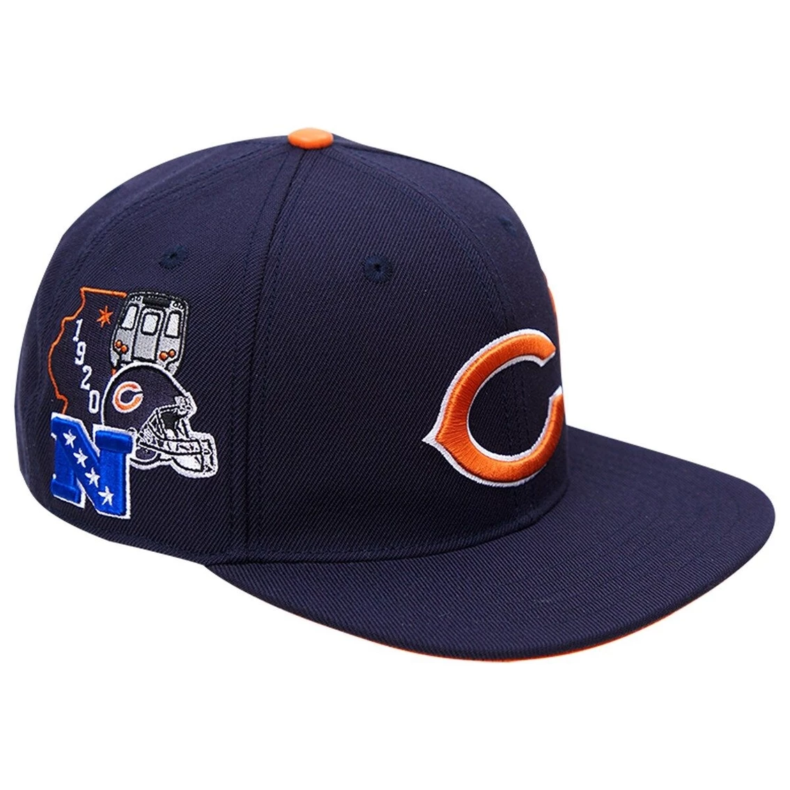 Men's Pro Standard Navy Chicago Bears Hometown Snapback Hat 6 Men's Pro Standard Navy Chicago Bears Hometown Snapback Hat - Image 4