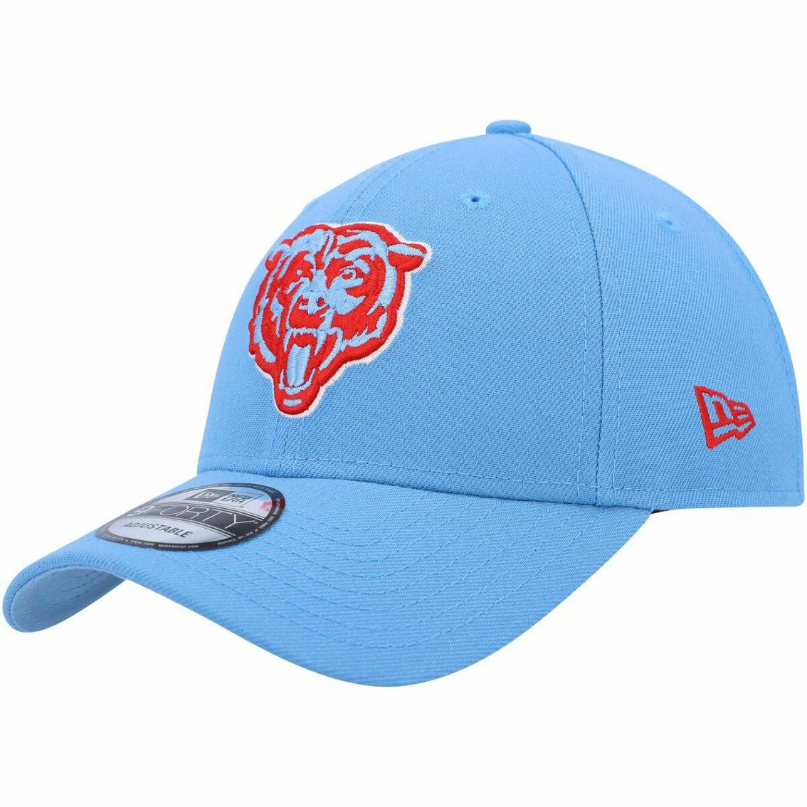 Men's New Era Light Blue Chicago Bears Head The League 9FORTY Adjustable Hat 4 Men's New Era Light Blue Chicago Bears Head The League 9FORTY Adjustable Hat - Image 2