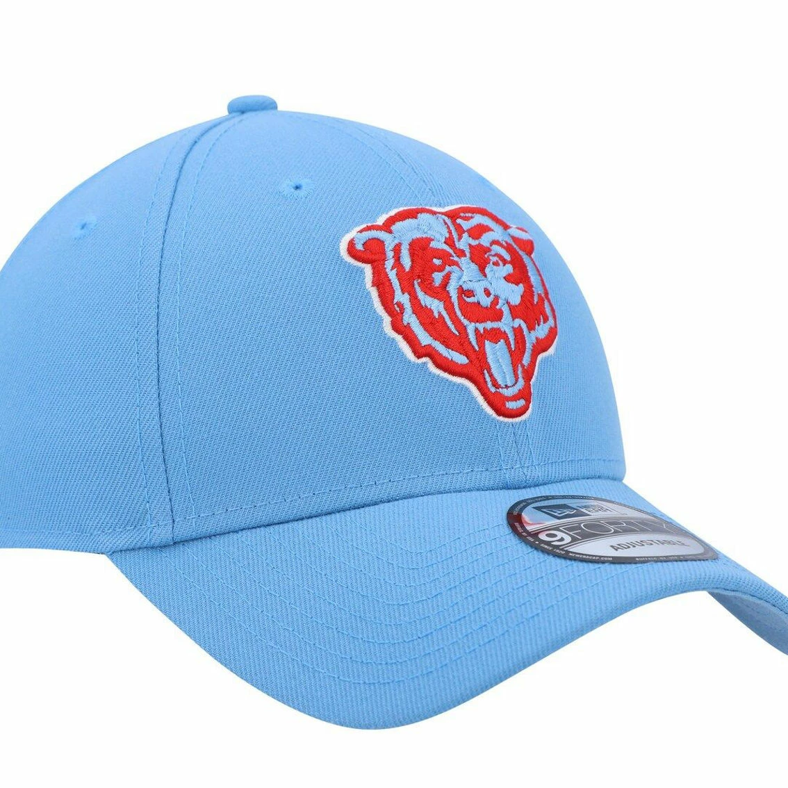 Men's New Era Light Blue Chicago Bears Head The League 9FORTY Adjustable Hat 6 Men's New Era Light Blue Chicago Bears Head The League 9FORTY Adjustable Hat - Image 4
