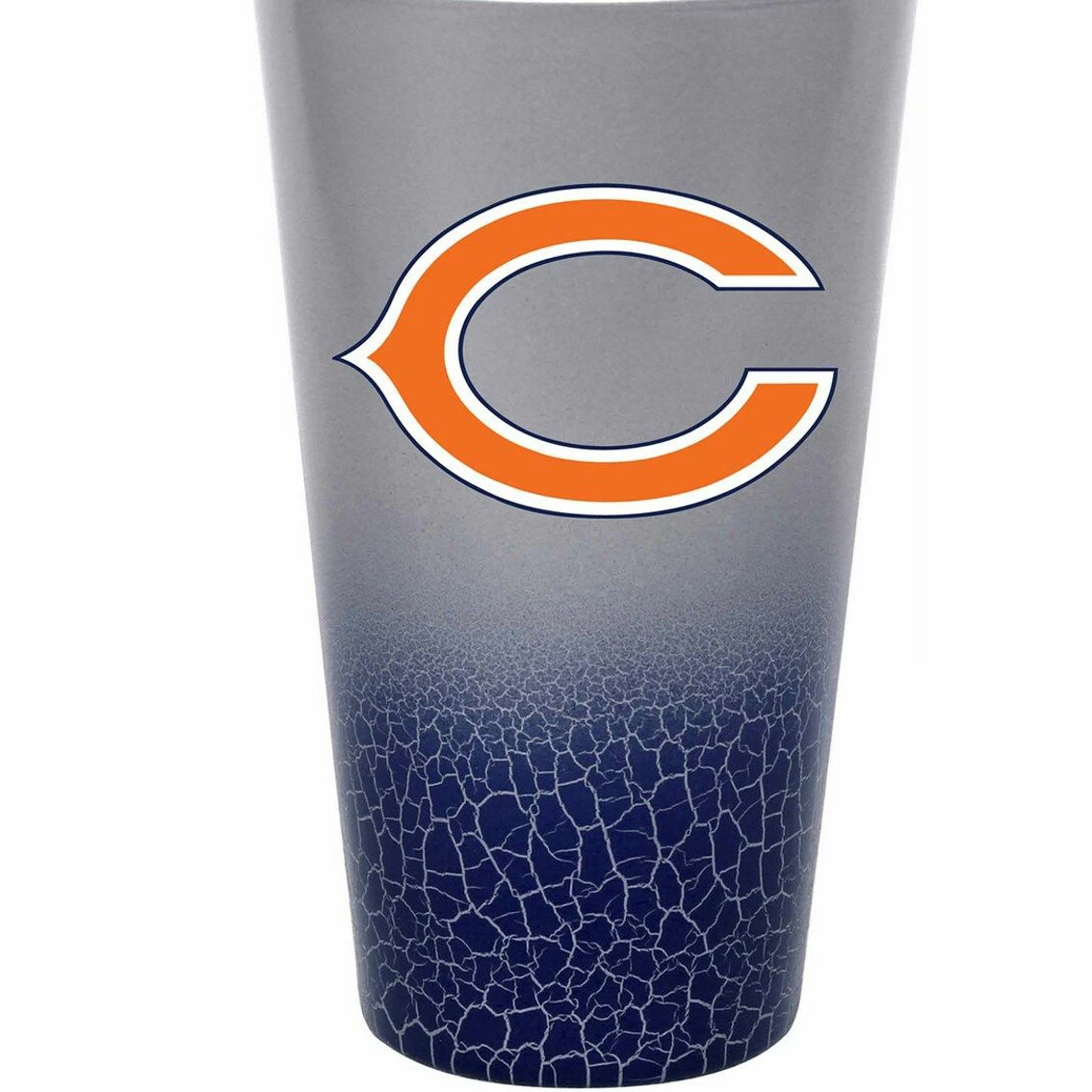 The Memory Company Chicago Bears 16oz. Crackle Pint Glass 4 The Memory Company Chicago Bears 16oz. Crackle Pint Glass - Image 2