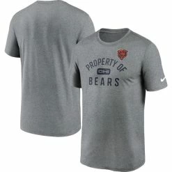 Men's Nike Heathered Charcoal Chicago Bears Property Of Legend Performance T-Shirt