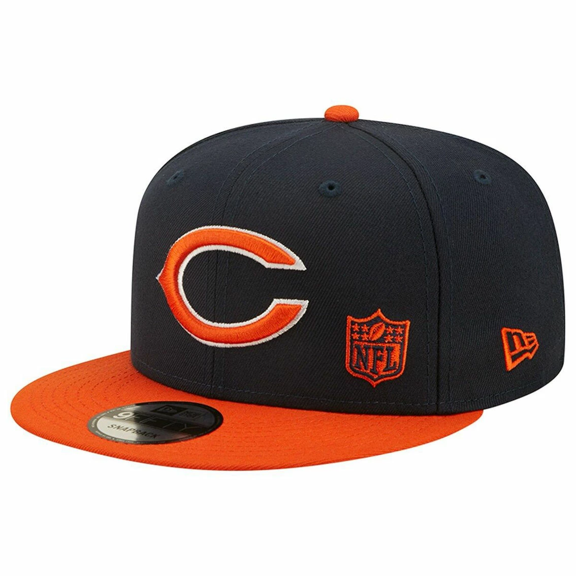 New Era Men's Navy/Orange Chicago Bears Flawless 9FIFTY Snapback Hat 4 New Era Men's Navy/Orange Chicago Bears Flawless 9FIFTY Snapback Hat - Image 2