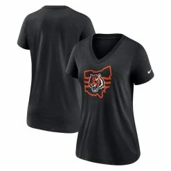 Nike Women's Black Cincinnati Bengals Hometown Collection Tri-Blend V-Neck T-Shirt 7 Nike Women's Black Cincinnati Bengals Hometown Collection Tri-Blend V-Neck T-Shirt -Fanatics DSCO1153026100 1007 ALT1