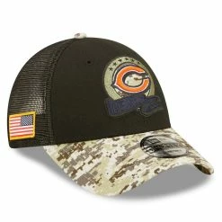 New Era Men's Black/Camo Chicago Bears 2022 Salute To Service 9FORTY Snapback Trucker Hat 7 New Era Men's Black/Camo Chicago Bears 2022 Salute To Service 9FORTY Snapback Trucker Hat -Fanatics DSCO1153026201 1007 ALT1