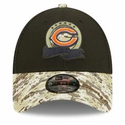 New Era Men's Black/Camo Chicago Bears 2022 Salute To Service 9FORTY Snapback Trucker Hat 8 New Era Men's Black/Camo Chicago Bears 2022 Salute To Service 9FORTY Snapback Trucker Hat -Fanatics DSCO1153026201 1007 ALT2