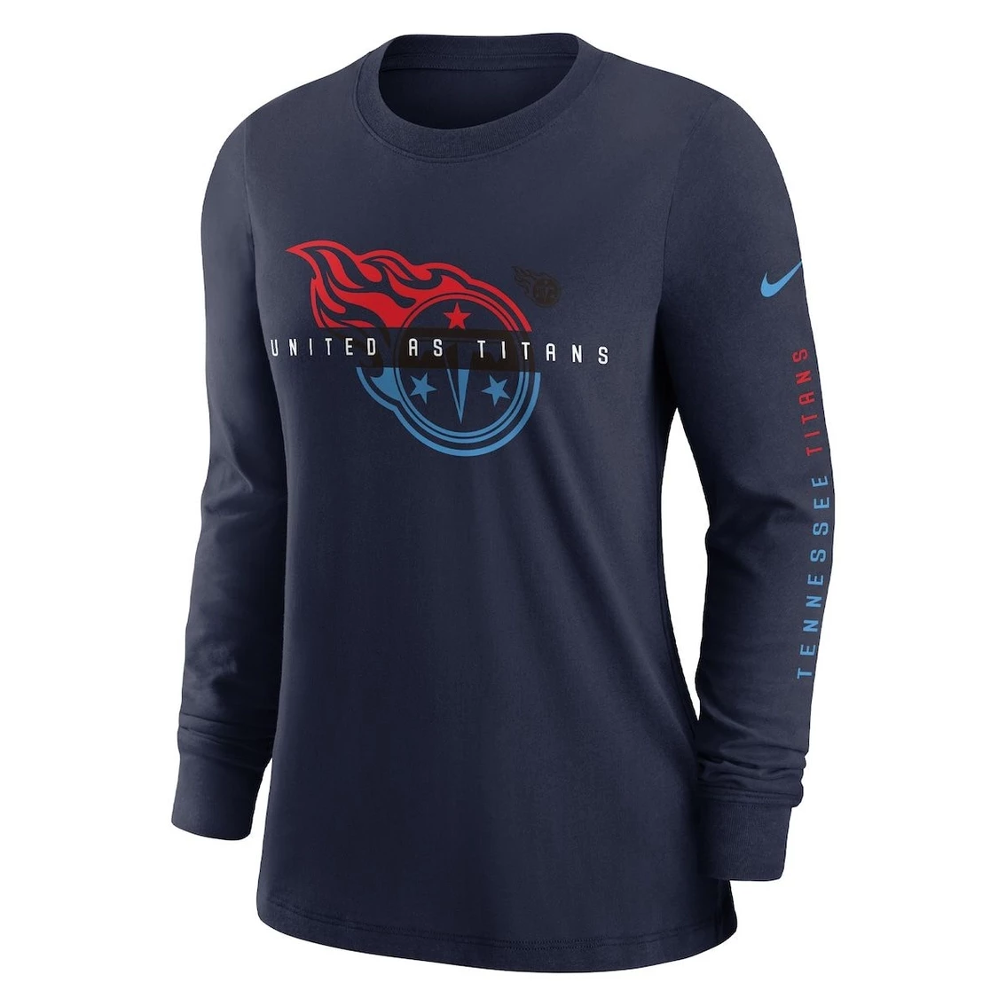 Nike Women's Navy Tennessee Titans Prime Split Long Sleeve T-Shirt 5 Nike Women's Navy Tennessee Titans Prime Split Long Sleeve T-Shirt - Image 3