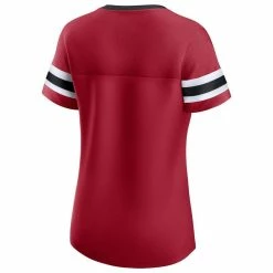 Fanatics Branded Women's Scarlet San Francisco 49ers Plus Size Original State Lace-Up T-Shirt -Fanatics DSCO1153026339 2946 ALT3