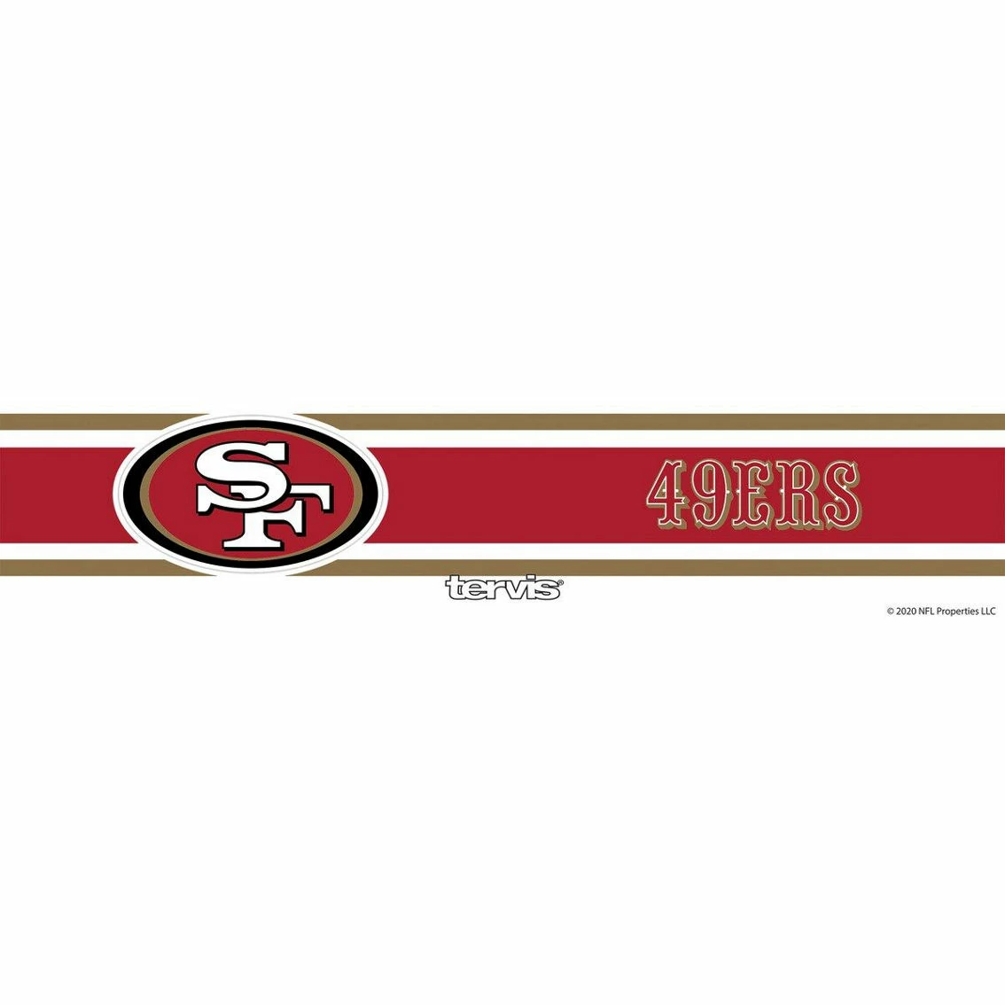 Tervis San Francisco 49ers 12oz. Stripes Wine Tumbler 5 Tervis San Francisco 49ers 12oz. Stripes Wine Tumbler - Image 3