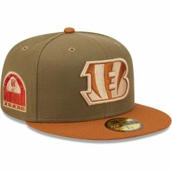 New Era Men's Olive/Brown Cincinnati Bengals 1993 Pro Powl Toasted Peanut 59FIFTY Fitted Hat 7 New Era Men's Olive/Brown Cincinnati Bengals 1993 Pro Powl Toasted Peanut 59FIFTY Fitted Hat -Fanatics DSCO1153026891 BROWGA ALT1