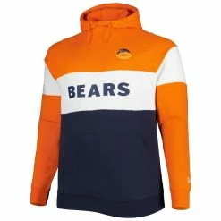 New Era Men's Orange/Navy Chicago Bears Big & Tall Throwback Colorblock Fleece Raglan Pullover Hoodie 8 New Era Men's Orange/Navy Chicago Bears Big & Tall Throwback Colorblock Fleece Raglan Pullover Hoodie -Fanatics DSCO1153027179 ANGEBL ALT2