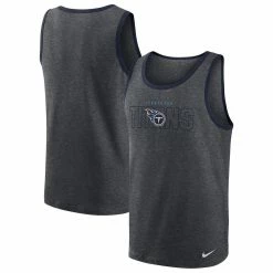 Nike Men's Heathered Charcoal Tennessee Titans Tri-Blend Tank Top