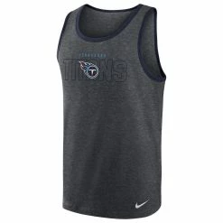 Nike Men's Heathered Charcoal Tennessee Titans Tri-Blend Tank Top -Fanatics DSCO1153027265 4135 ALT2
