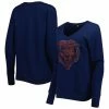 Women's Cuce Navy Chicago Bears Deep V-Neck Pullover Sweatshirt 1 Women's Cuce Navy Chicago Bears Deep V-Neck Pullover Sweatshirt -Fanatics DSCO1153027328 1320