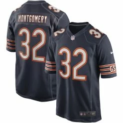Nike Men's David Montgomery Navy Chicago Bears Game Jersey
