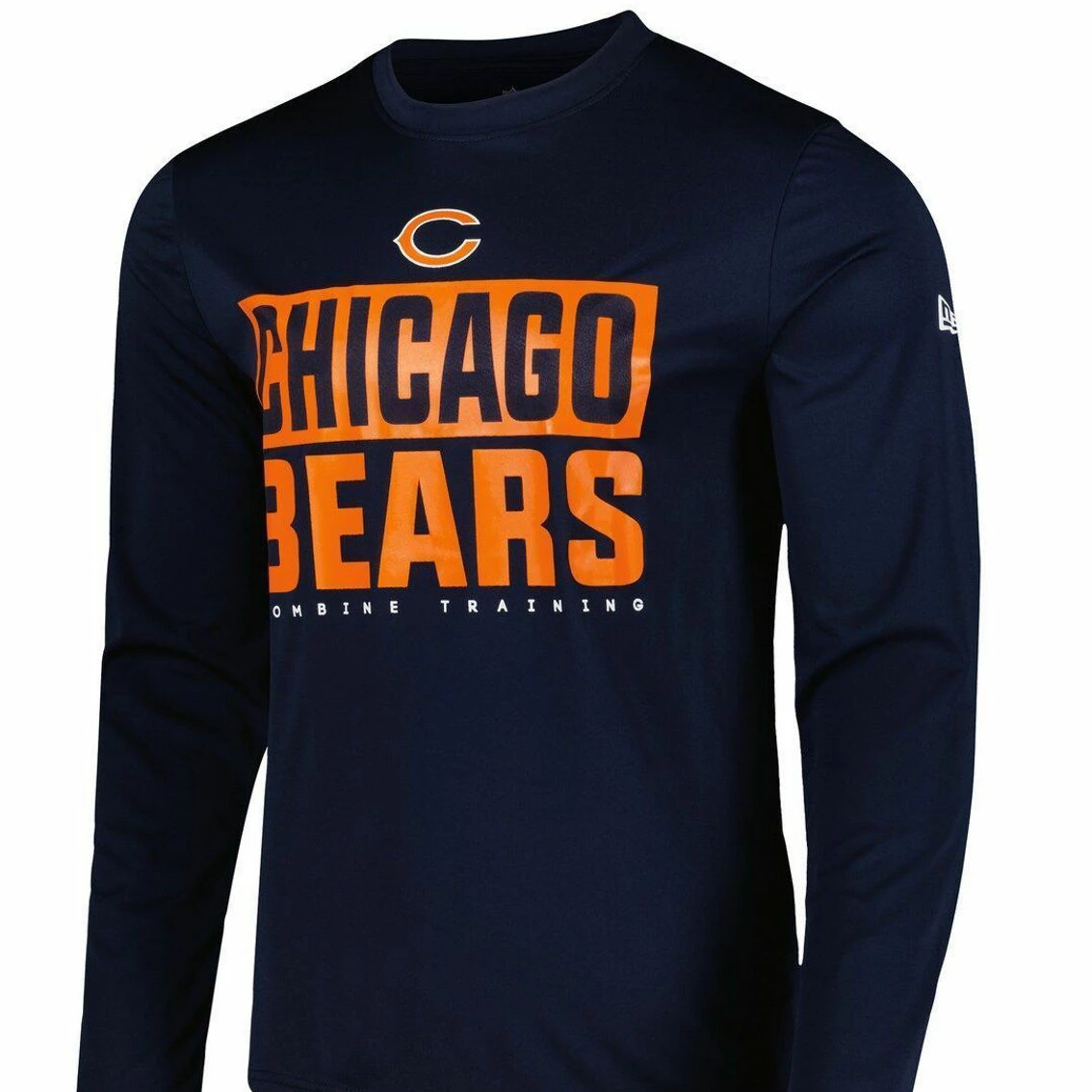Men's New Era Navy Chicago Bears Combine Authentic Offsides Long Sleeve T-Shirt 5 Men's New Era Navy Chicago Bears Combine Authentic Offsides Long Sleeve T-Shirt - Image 3