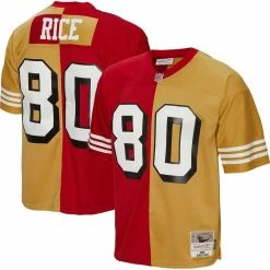 Mitchell & Ness Men's Jerry Rice Scarlet/Gold San Francisco 49ers 1994 Split Legacy Replica Jersey 7 Mitchell & Ness Men's Jerry Rice Scarlet/Gold San Francisco 49ers 1994 Split Legacy Replica Jersey -Fanatics DSCO1153028047 GOLDRE ALT1