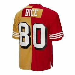 Mitchell & Ness Men's Jerry Rice Scarlet/Gold San Francisco 49ers 1994 Split Legacy Replica Jersey 9 Mitchell & Ness Men's Jerry Rice Scarlet/Gold San Francisco 49ers 1994 Split Legacy Replica Jersey -Fanatics DSCO1153028047 GOLDRE ALT3