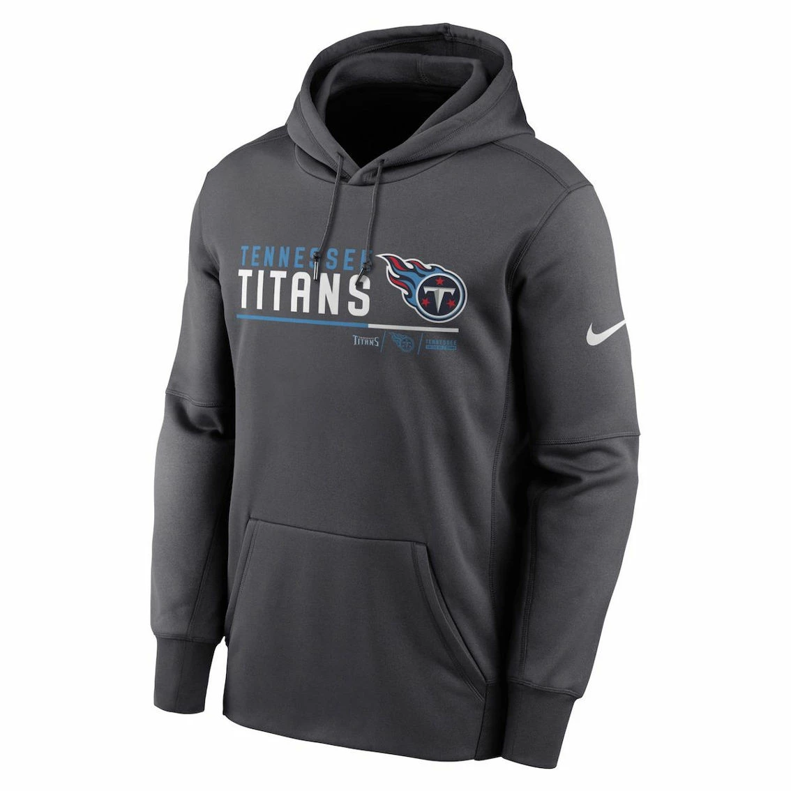 Nike Men's Anthracite Tennessee Titans Prime Logo Name Split Pullover Hoodie 5 Nike Men's Anthracite Tennessee Titans Prime Logo Name Split Pullover Hoodie - Image 3