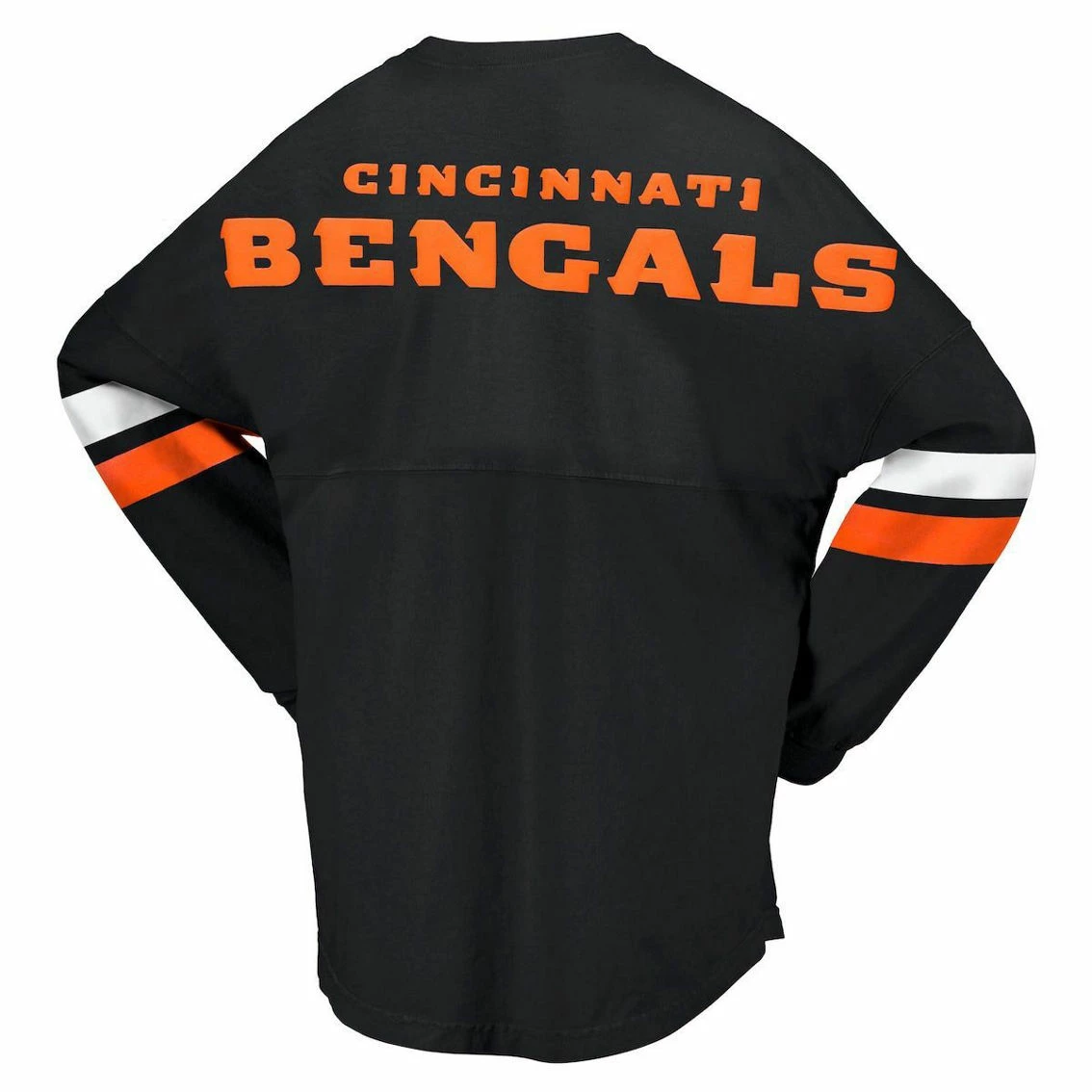 Fanatics Branded Women's Black Cincinnati Bengals Lace-Up V-Neck Long Sleeve T-Shirt 6 Fanatics Branded Women's Black Cincinnati Bengals Lace-Up V-Neck Long Sleeve T-Shirt - Image 4
