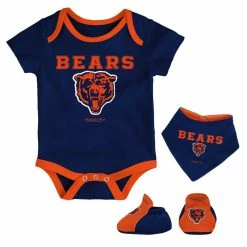 Mitchell & Ness Newborn & Infant Navy/Orange Chicago Bears Throwback Bodysuit Bib & Booties Set -Fanatics DSCO1153145551 ANGEBL ALT1