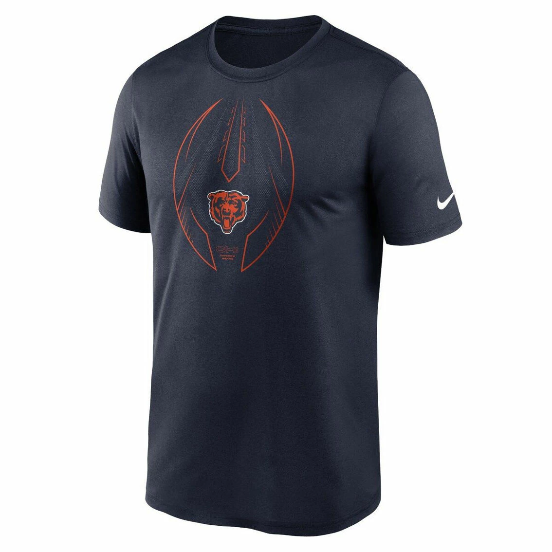 Nike Men's Navy Chicago Bears Team Legend Icon Performance T-Shirt 5 Nike Men's Navy Chicago Bears Team Legend Icon Performance T-Shirt - Image 3