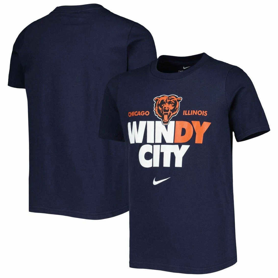Nike Youth Navy Chicago Bears Hometown Cotton T-Shirt 3 Nike Youth Navy Chicago Bears Hometown Cotton T-Shirt