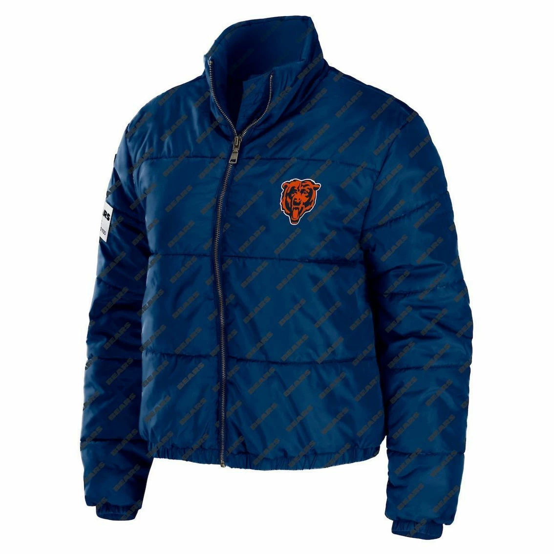 WEAR By Erin Andrews Women's Navy Chicago Bears Puffer Full-Zip Jacket 5 WEAR By Erin Andrews Women's Navy Chicago Bears Puffer Full-Zip Jacket - Image 3