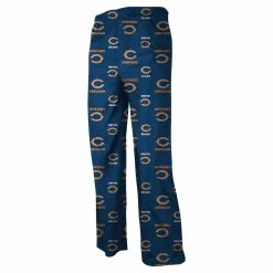 Outerstuff Chicago Bears Preschool Allover Logo Flannel Pajama Pants - Navy Blue