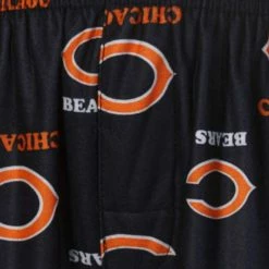 Outerstuff Chicago Bears Preschool Allover Logo Flannel Pajama Pants - Navy Blue -Fanatics DSCO1153341779 1191 ALT2