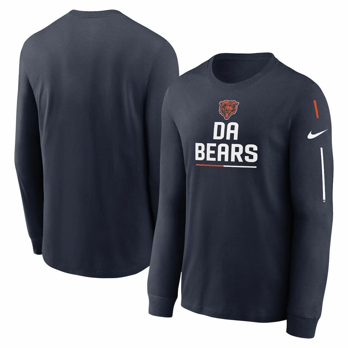 Nike Men's Navy Chicago Bears Team Slogan Long Sleeve T-Shirt 3 Nike Men's Navy Chicago Bears Team Slogan Long Sleeve T-Shirt