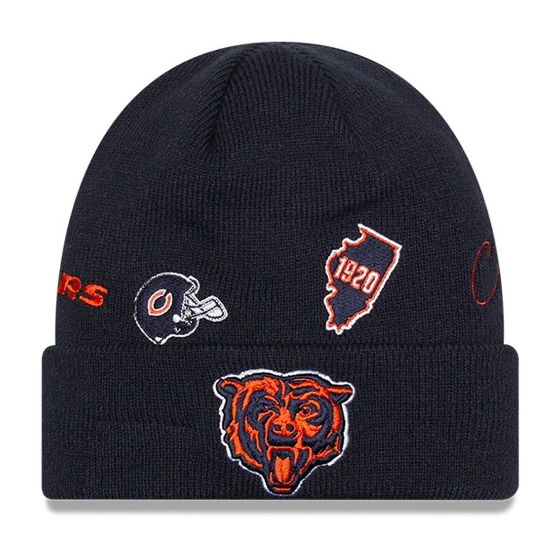 New Era Youth Navy Chicago Bears Identity Cuffed Knit Hat 4 New Era Youth Navy Chicago Bears Identity Cuffed Knit Hat - Image 2