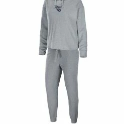 WEAR By Erin Andrews Women's Heathered Gray Tennessee Titans Pullover Hoodie & Pants Lounge Set