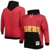 Mitchell & Ness Men's Scarlet/Black San Francisco 49ers Big & Tall Big Face Pullover Hoodie 1 Mitchell & Ness Men's Scarlet/Black San Francisco 49ers Big & Tall Big Face Pullover Hoodie -Fanatics DSCO1153403010 EH7S