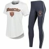 Concepts Sport Women's White/Charcoal Chicago Bears Sonata T-Shirt & Leggings Sleep Set -Fanatics DSCO1153403305 3550