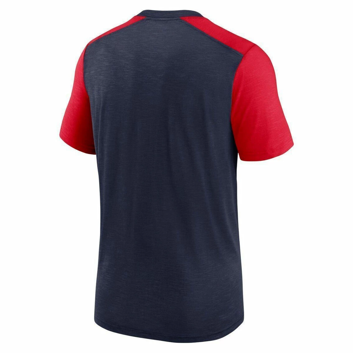 Nike Men's Heathered Navy/Heathered Red Tennessee Titans Color Block Team Name T-Shirt 6 Nike Men's Heathered Navy/Heathered Red Tennessee Titans Color Block Team Name T-Shirt - Image 4
