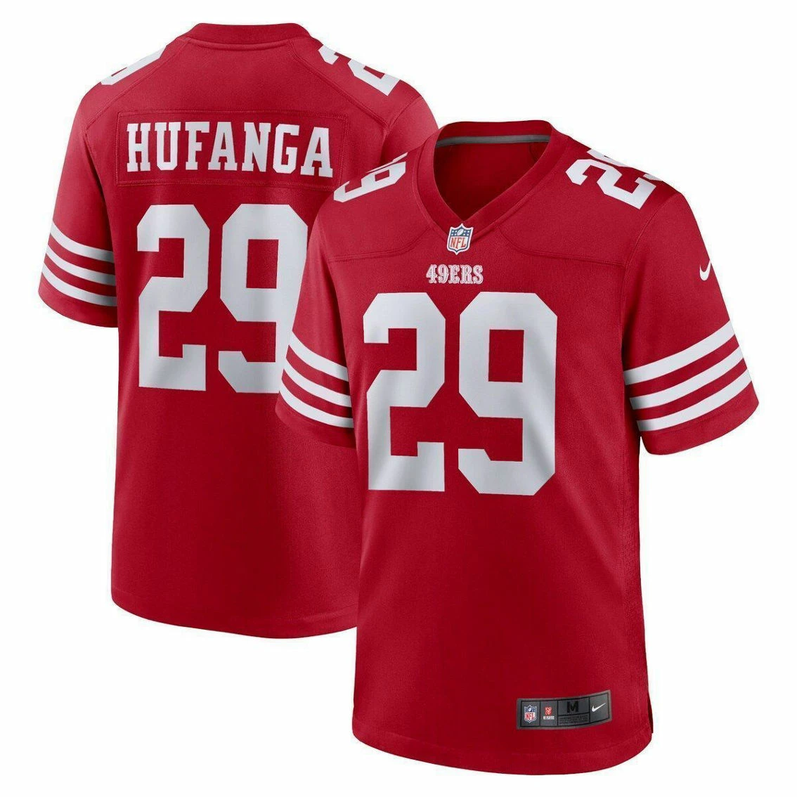 Nike Men's Talanoa Hufanga Scarlet San Francisco 49ers Game Player Jersey 4 Nike Men's Talanoa Hufanga Scarlet San Francisco 49ers Game Player Jersey - Image 2