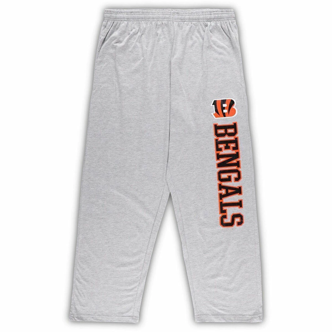 Concepts Sport Men's Concepts Black/Heather Gray Sport Cincinnati Bengals Big & Tall T-Shirt & Pants Sleep Set 6 Concepts Sport Men's Concepts Black/Heather Gray Sport Cincinnati Bengals Big & Tall T-Shirt & Pants Sleep Set - Image 4