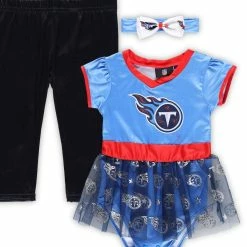 Jerry Leigh Infant Light Blue/Navy Tennessee Titans Tailgate Tutu Game Day Costume Set