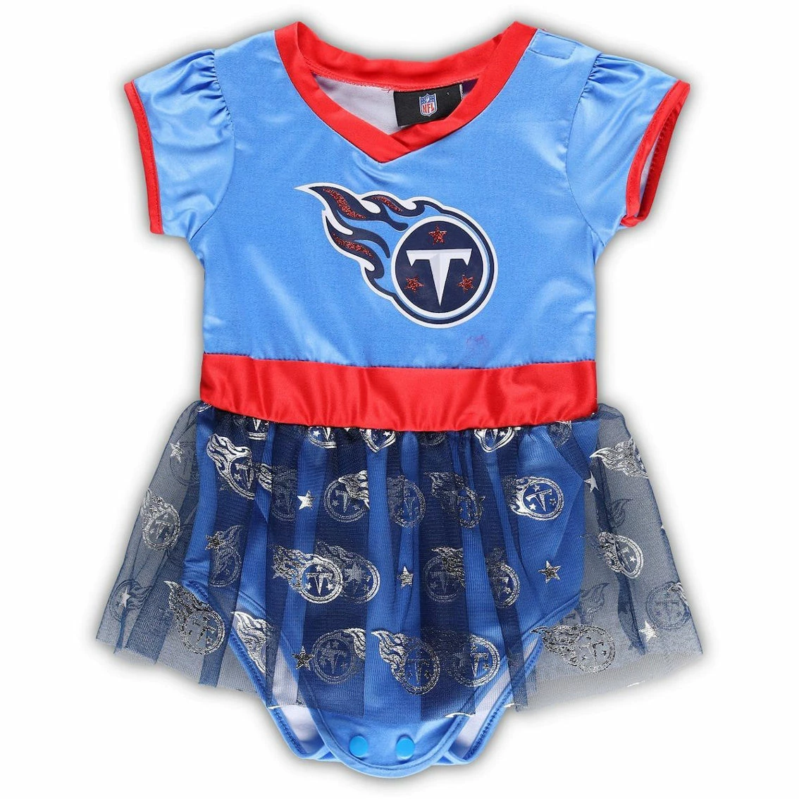Jerry Leigh Infant Light Blue/Navy Tennessee Titans Tailgate Tutu Game Day Costume Set 5 Jerry Leigh Infant Light Blue/Navy Tennessee Titans Tailgate Tutu Game Day Costume Set - Image 3