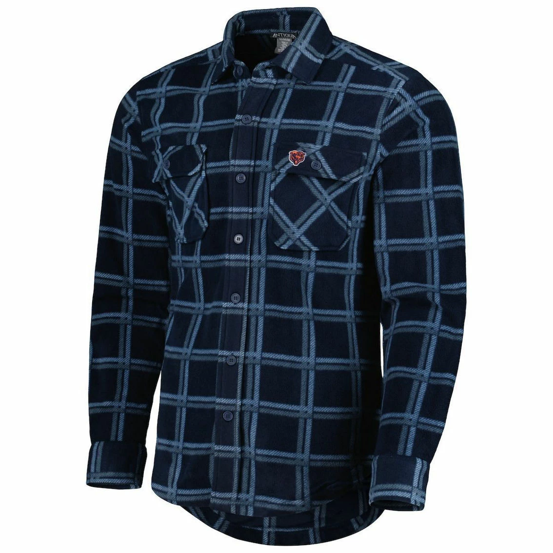 Antigua Men's Navy Chicago Bears Industry Flannel Button-Up Shirt Jacket 5 Antigua Men's Navy Chicago Bears Industry Flannel Button-Up Shirt Jacket - Image 3