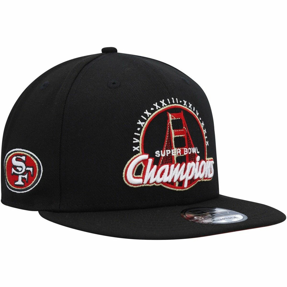 New Era Men's Black San Francisco 49ers 5x Super Bowl Champs 9FIFTY Snapback Hat 3 New Era Men's Black San Francisco 49ers 5x Super Bowl Champs 9FIFTY Snapback Hat