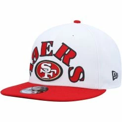New Era Men's White/Scarlet San Francisco 49ers Retro 9FIFTY Snapback Hat