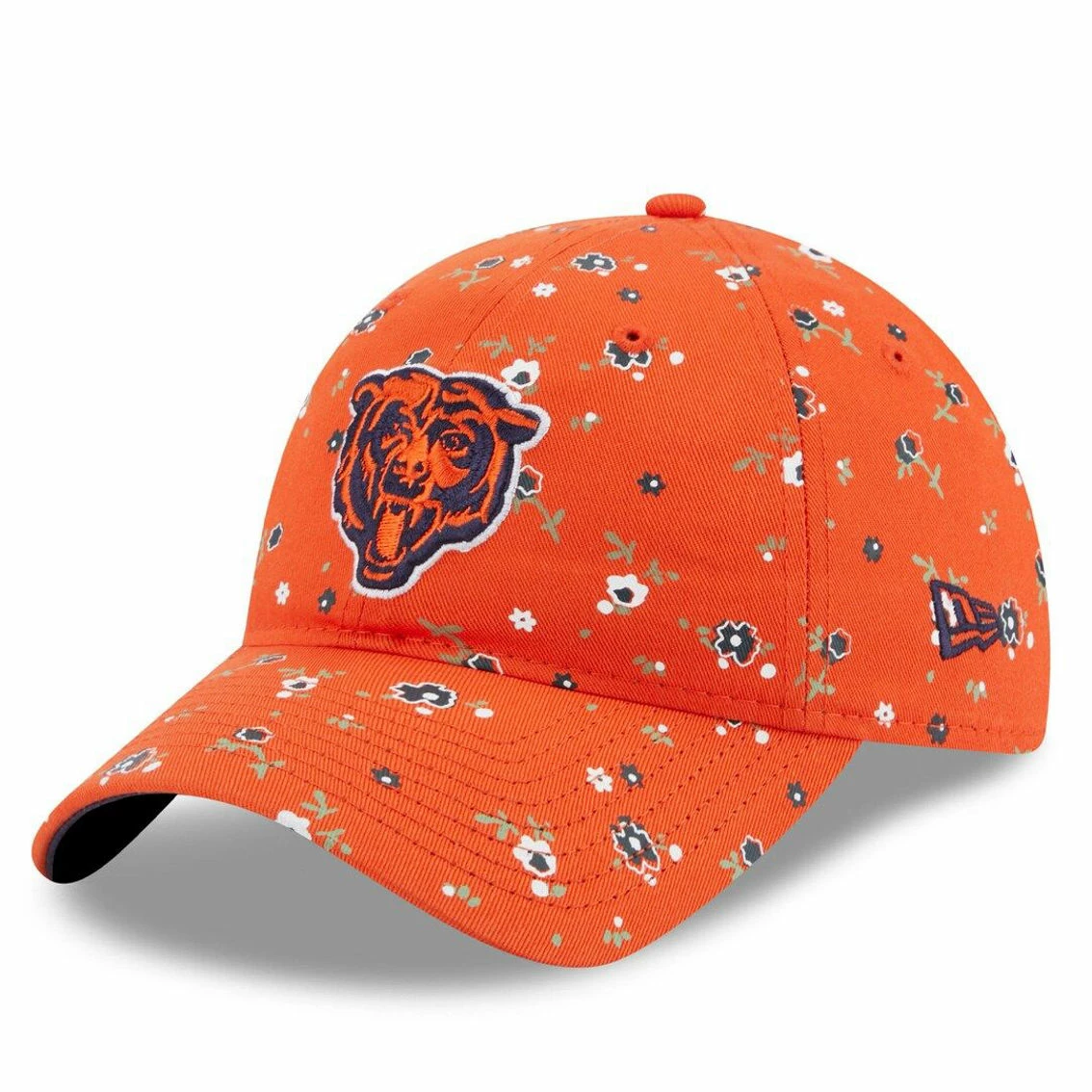 New Era Women's Orange Chicago Bears Floral 9TWENTY Adjustable Hat 3 New Era Women's Orange Chicago Bears Floral 9TWENTY Adjustable Hat