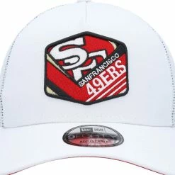 New Era Men's White San Francisco 49ers Patch 9FORTY Trucker Snapback Hat 8 New Era Men's White San Francisco 49ers Patch 9FORTY Trucker Snapback Hat -Fanatics DSCO1153662201 3550 ALT2