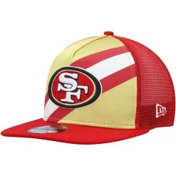 New Era Men's Gold/Scarlet San Francisco 49ers Uniform Stripe 9FIFTY Snapback Hat