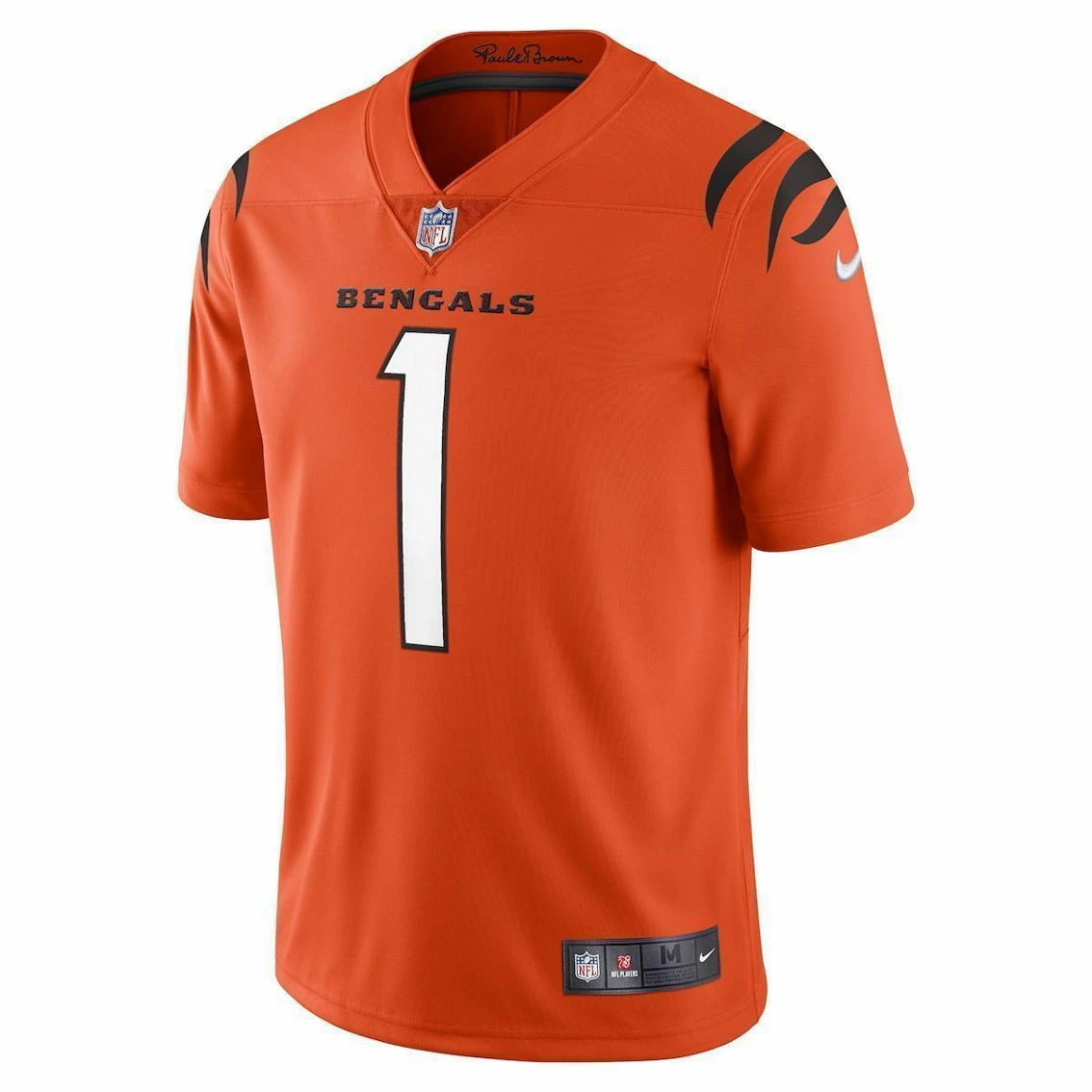 Men's Nike Ja'Marr Chase Orange Cincinnati Bengals Alternate Vapor Limited Jersey 5 Men's Nike Ja'Marr Chase Orange Cincinnati Bengals Alternate Vapor Limited Jersey - Image 3