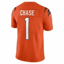 Men's Nike Ja'Marr Chase Orange Cincinnati Bengals Alternate Vapor Limited Jersey 9 Men's Nike Ja'Marr Chase Orange Cincinnati Bengals Alternate Vapor Limited Jersey -Fanatics DSCO1153662265 2294 ALT3