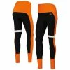 KIYA TOMLIN Women's Black/Orange Cincinnati Bengals Colorblock Tri-Blend Leggings 2 KIYA TOMLIN Women's Black/Orange Cincinnati Bengals Colorblock Tri-Blend Leggings -Fanatics DSCO1153737496 1007