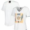 Women's KIYA TOMLIN White Cincinnati Bengals V-Neck T-Shirt 1 Women's KIYA TOMLIN White Cincinnati Bengals V-Neck T-Shirt -Fanatics DSCO1153737794 3550